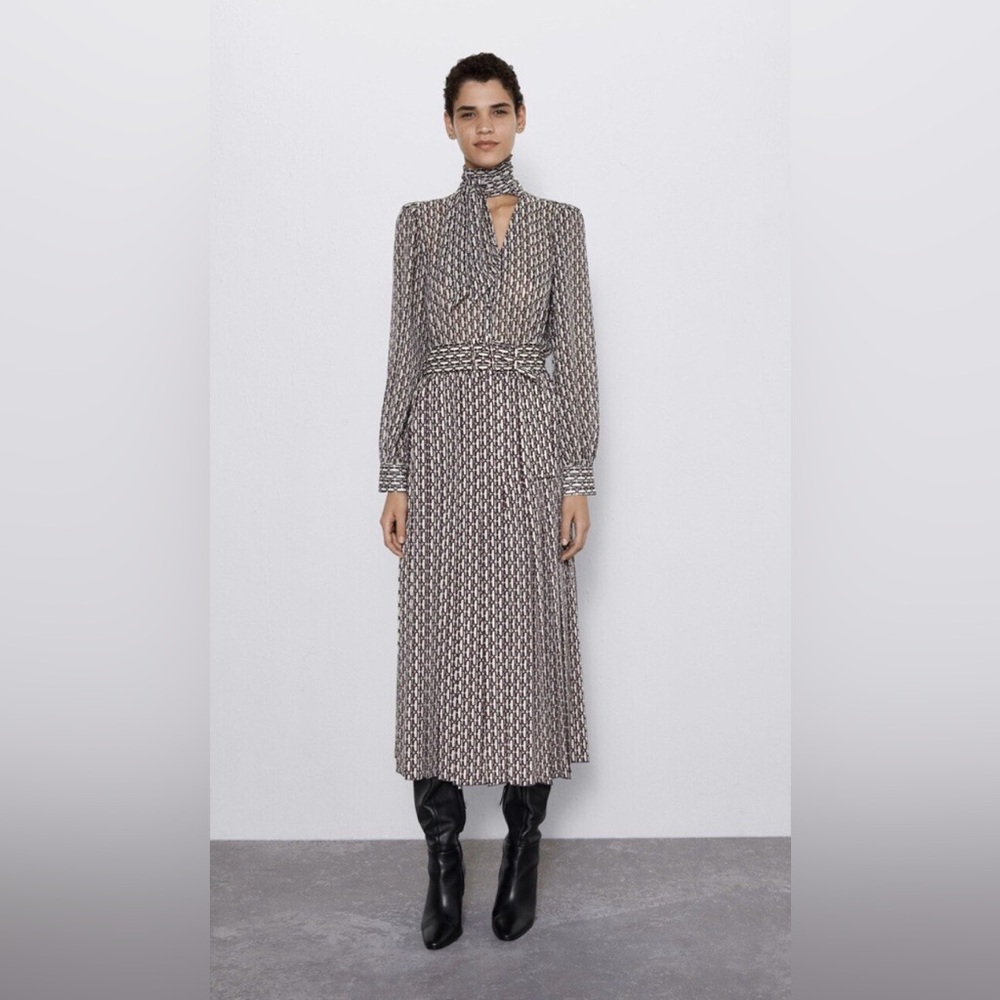 ZARA LIMITED MAXI DRESS ASO OLIVIA PALERMO PRINCESS VICTORIA size XS - Picture 4 of 12